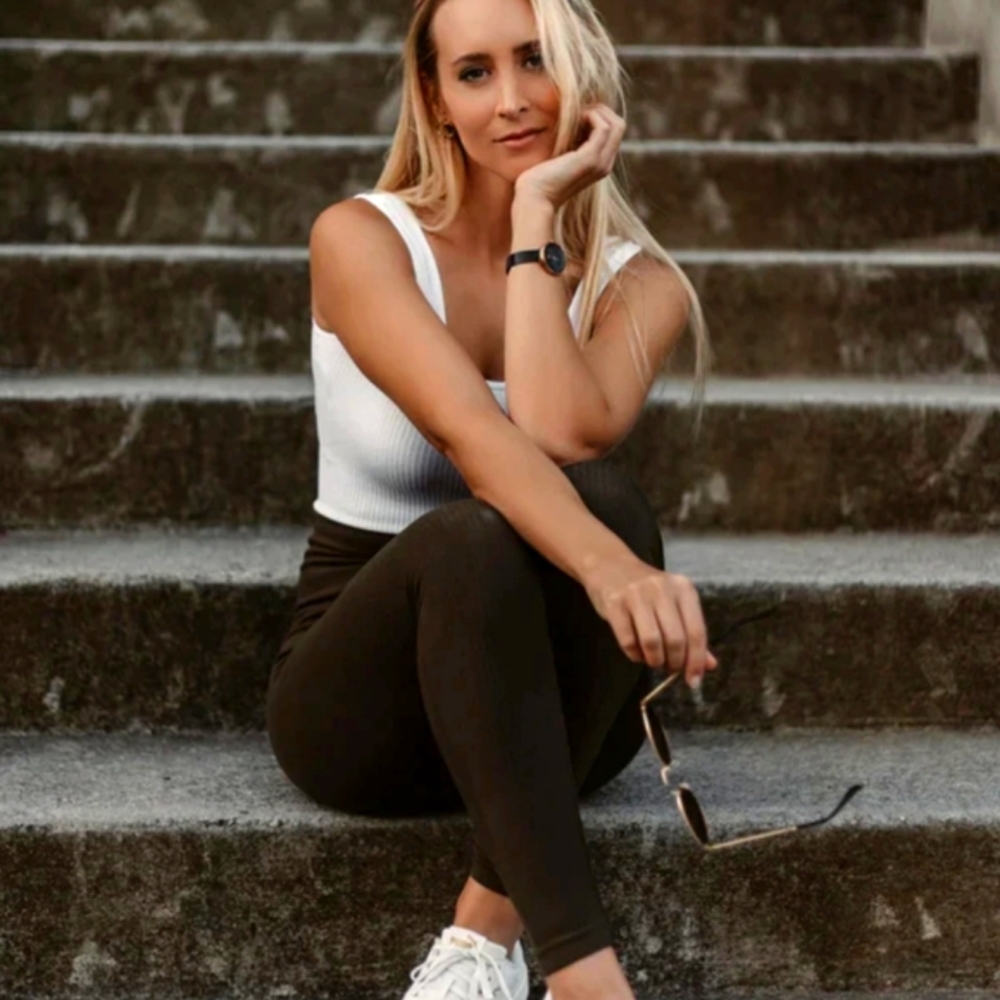 Elietian Ribbed High Waisted Leggings